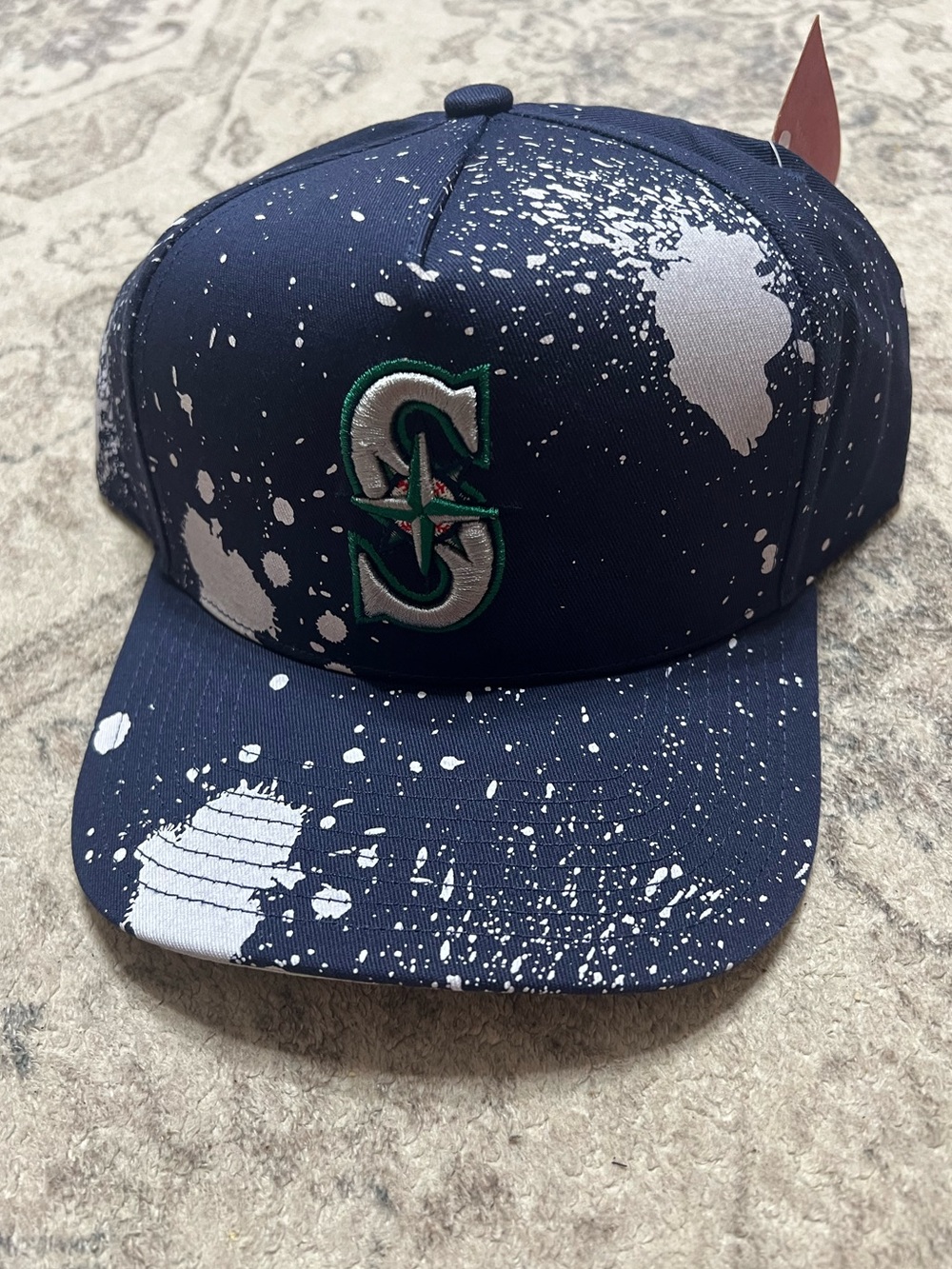 Seattle Mariners Splatter snapback hat